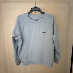 Patagonia Regenerative Cotton Light Blue Crewneck Sweater